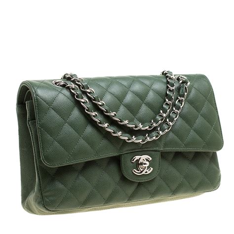 dark green handbag chanel|chanel black handbag brand new.